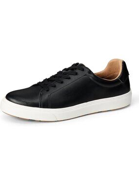 Amazon Essentials Men's Black Closed Toe Low Top Lace Up Classic Sneakers